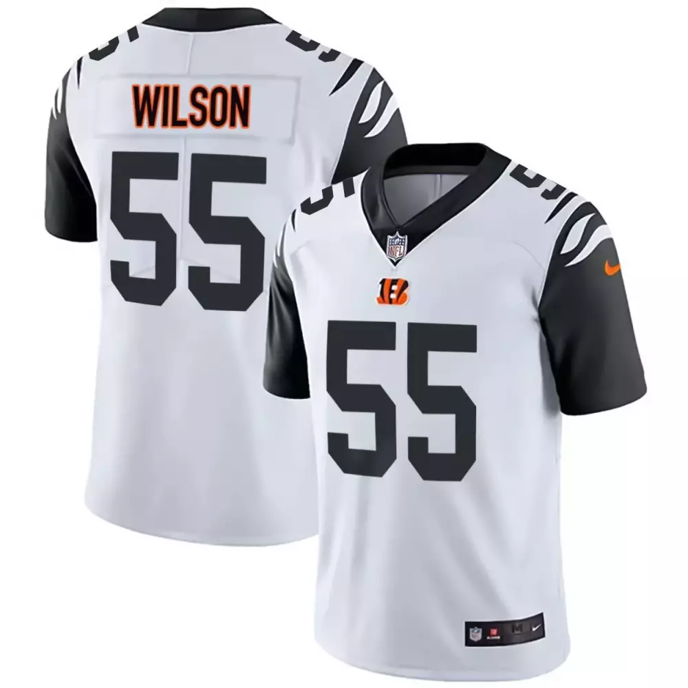 Logan Wilson Color Rush Jersey | Cincinnati Bengals White Gold Black | All Stitched Fan Gear