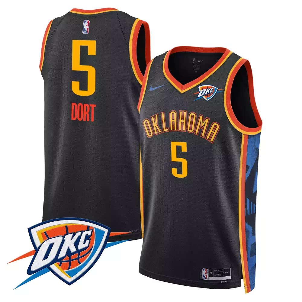 luguentz dort 2425 city mens oklahoma city thunder swingman jersey oklahoma patch all stitched