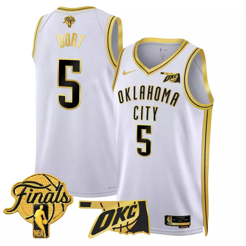 luguentz dort icon mens oklahoma city thunder 2025 finals swingman jersey all stitched