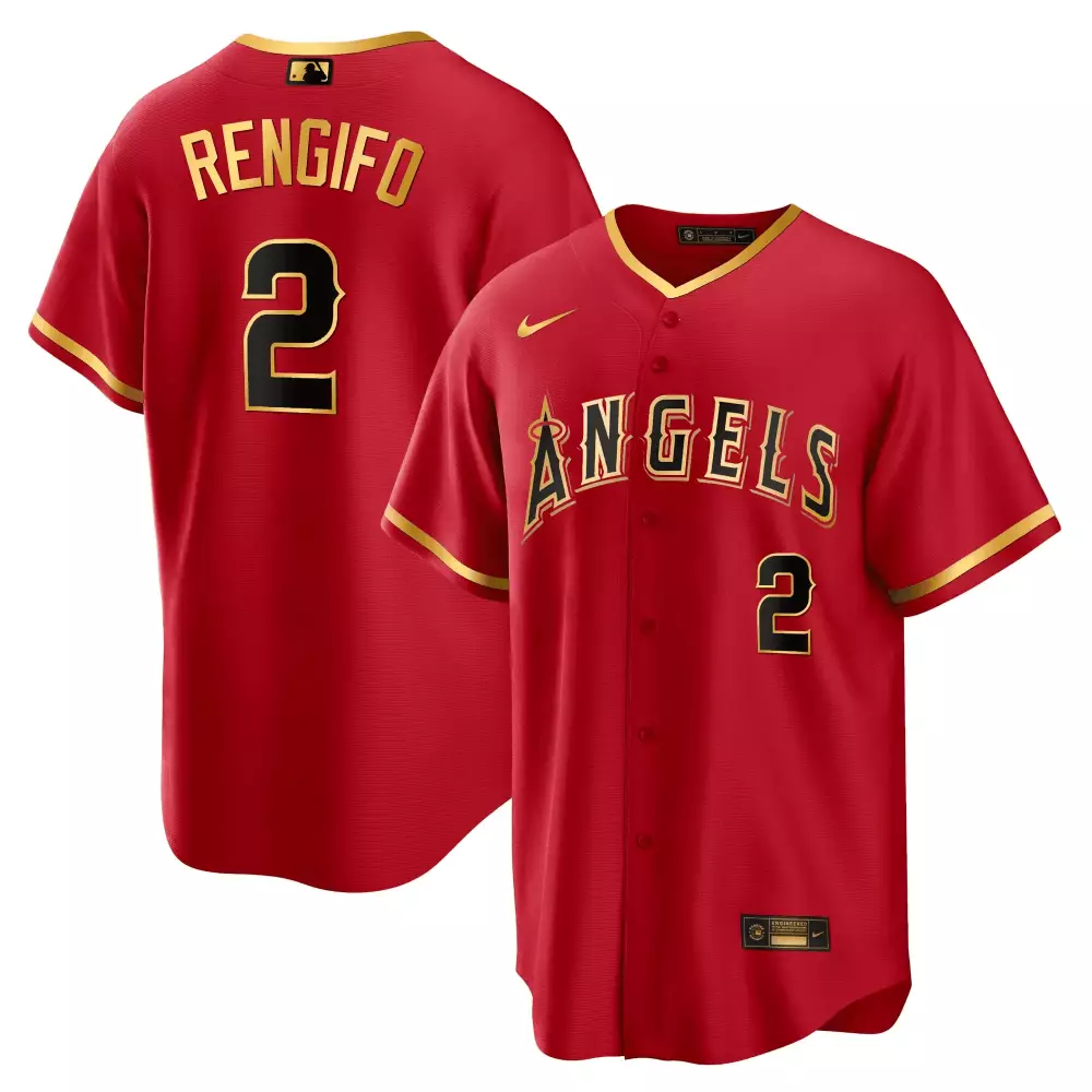 luis rengifo cool black limited mens los angeles angels black limited gold jersey all stitched