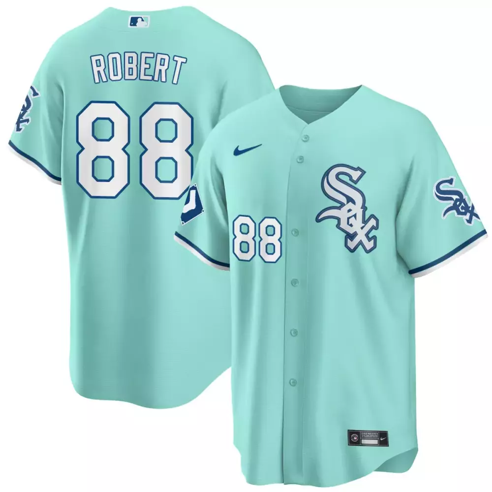 luis robert city connect mens chicago white sox flex base jersey collection all stitched