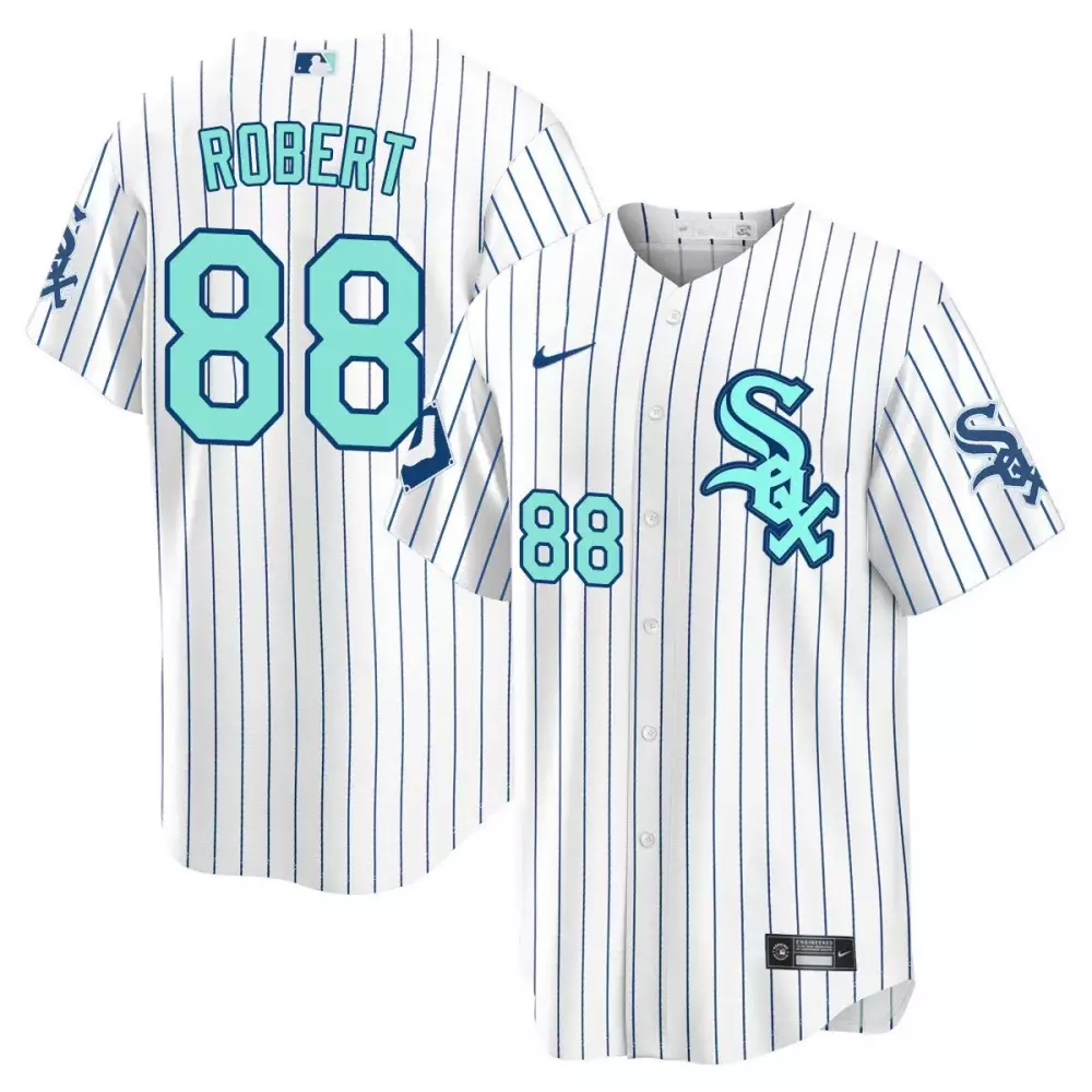luis robert city connect mens chicago white sox flex base jersey collection all stitched
