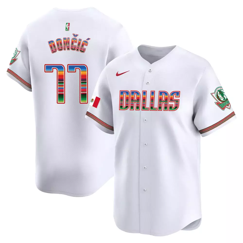 luka doni black mens dallas mavericks mexico vapor baseball jersey all stitched