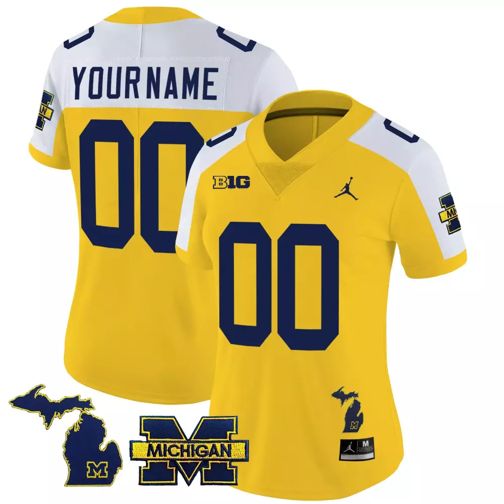 Maize Alternate Women's Michigan Wolverines 2023 Special Custom Jersey V3 | Stitched Fan Gear for Game Day | For Men, Women & Youth