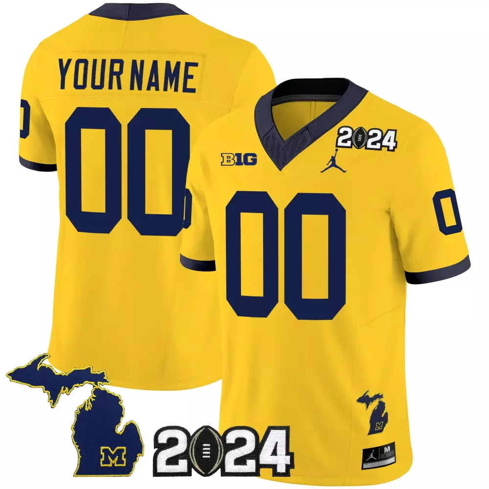 2024 Maize Michigan Wolverines Vapor Limited Custom Jersey | Stitched Style | Fan Gear for Men, Women & Youth
