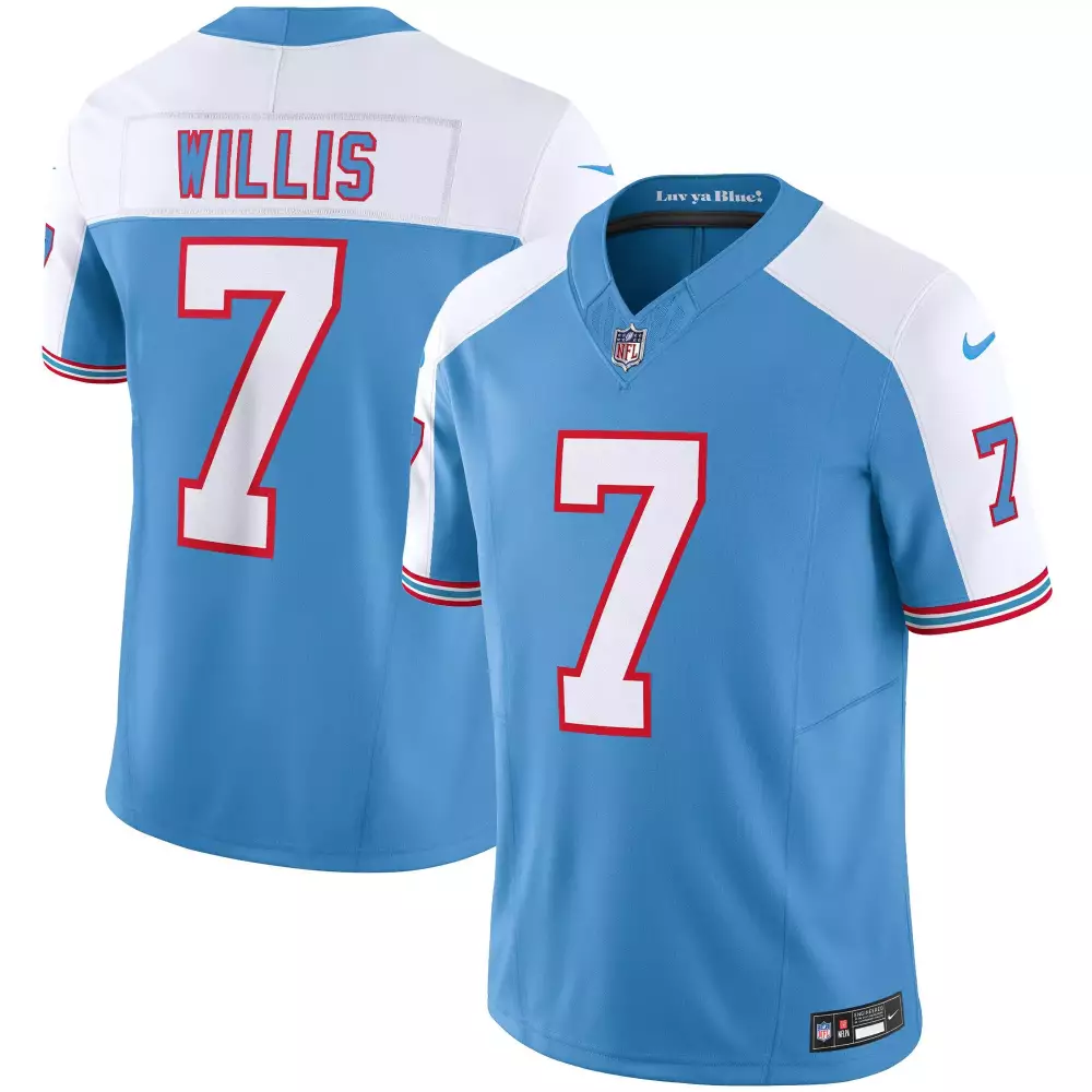 Malik Willis Men's Titans Throwback Jersey | All Stitched Fan Gear | For Men, Women & Youth