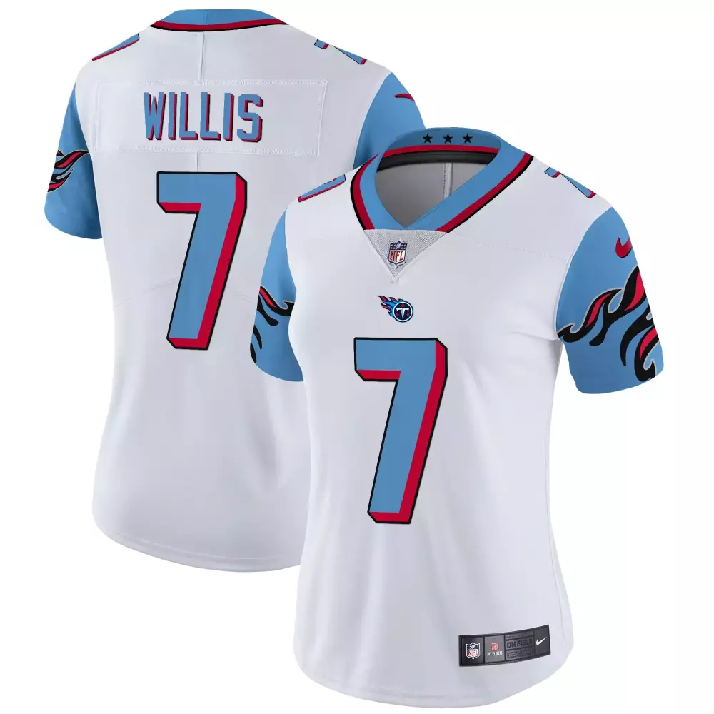 Malik Willis Women's Titans Blue Sleeves Special Vapor Limited Jersey | All Stitched Fan Gear | For Men, Women & Youth