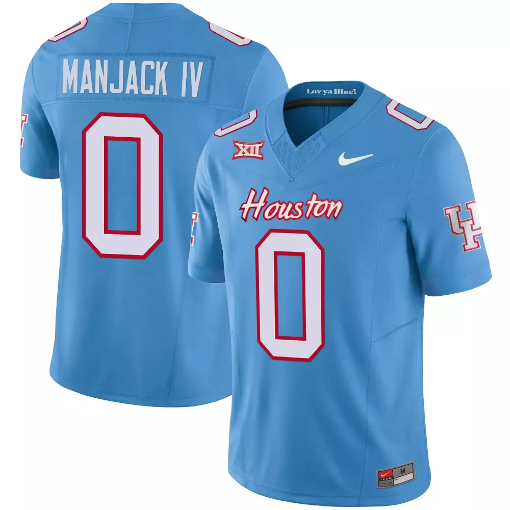 manjack iv inverted womens houston cougars 2023 oilers inspired gold jersey all stitched