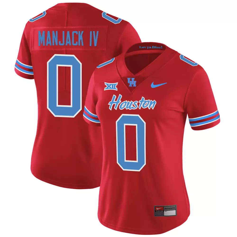 manjack iv light blue youths houston cougars 2023 oilers inspired vapor jersey all stitched