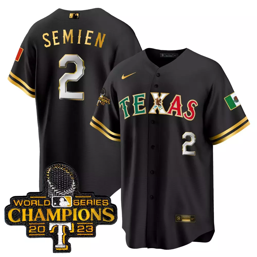 marcus semien black gold mens texas rangers 2024 all star game patch vapor premier limited jersey all stitched