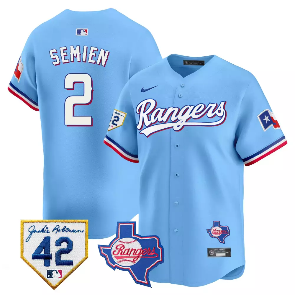 Marcus Semien Blue Men's Texas Rangers 2024 All Star Game Patch Vapor Premier Limited Jersey | All Stitched | Limited Edition Fan Gear | For Men, Women & Youth