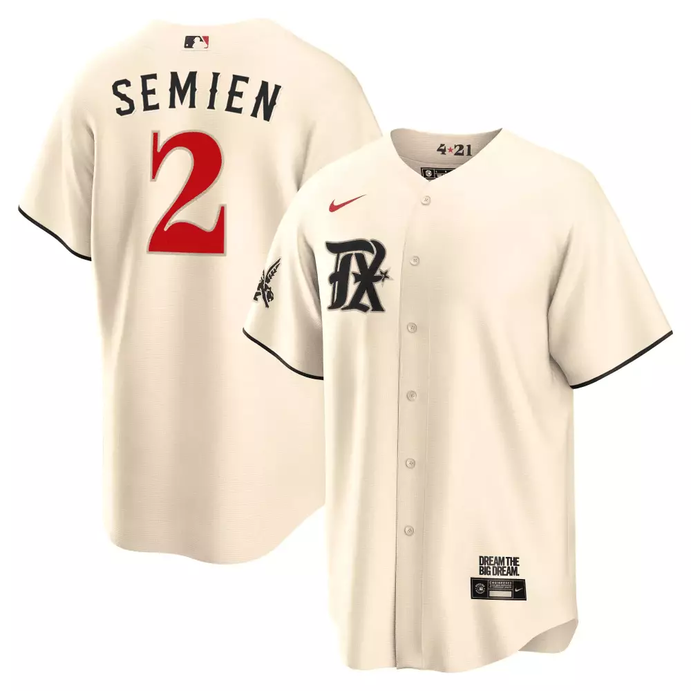 marcus semien cool cream mens texas rangers 2023 city connect collection jersey all stitched