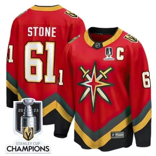 mark stone reverse retro red mens vegas golden knights 2023 stanley champions jersey all stitched