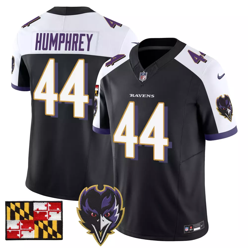 Marlon Humphrey 2024 Maryland Flag Black Alternate Ravens Vapor Limited Jersey V2 | Stitched Fan Gear for Men, Women & Youth