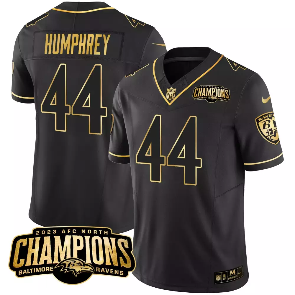 Marlon Humphrey Baltimore Ravens Black Gold Jersey | Gold Vapor | Stitched Fan Gear for Women | For Men, Women & Youth