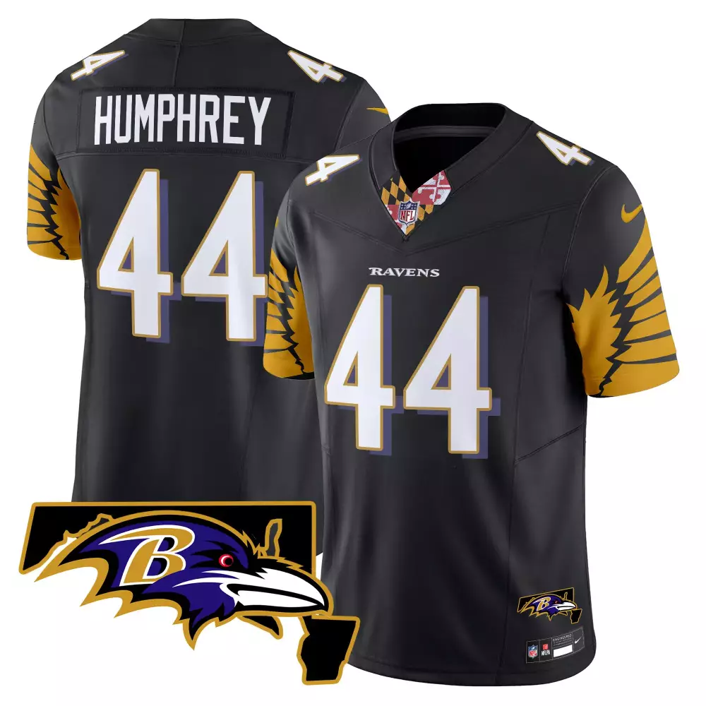 Marlon Humphrey Baltimore Ravens Black Vapor Limited Jersey | Maryland Flag Style | Stitched Fan Gear for Men, Women & Youth