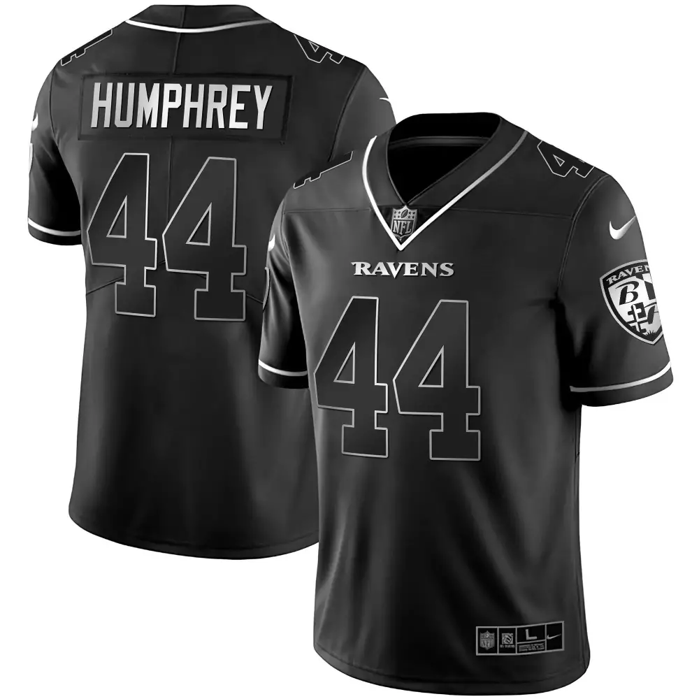 Marlon Humphrey Baltimore Ravens Black Gold Jersey | Gold Vapor | Stitched Fan Gear for Women | For Men, Women & Youth
