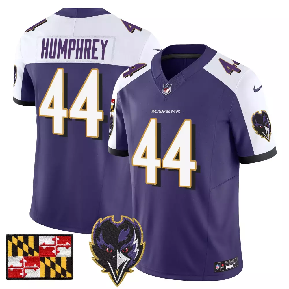 Marlon Humphrey Baltimore Ravens 2024 Maryland Flag Vapor Limited Jersey | Stitched Design | Fan Gear for Men, Women & Youth