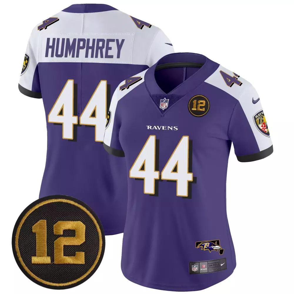 Marlon Humphrey Baltimore Ravens Jacoby Jones Patch Vapor Limited Jersey | Black Stitched Style | For Men, Women & Youth