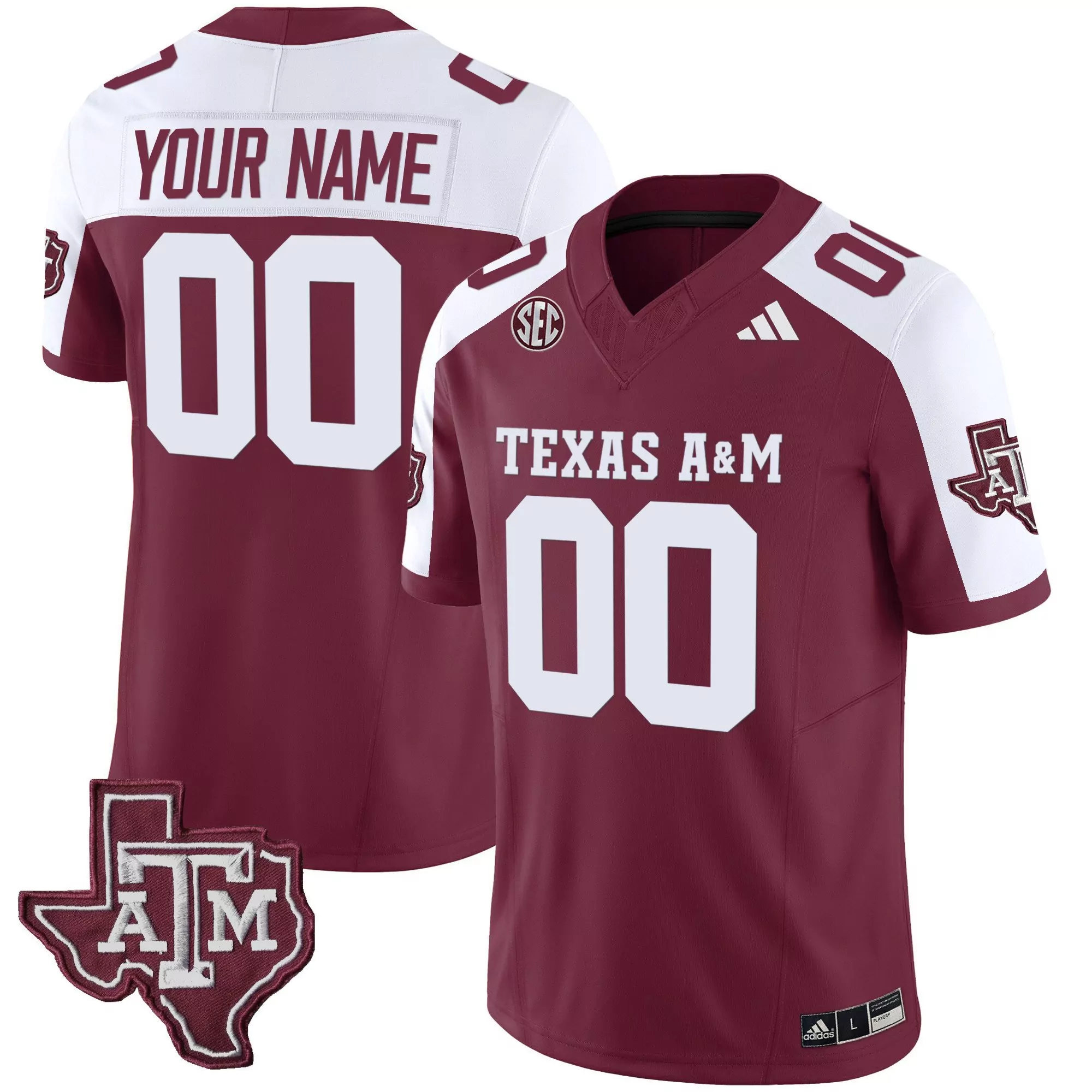 maroon alternate men texas am aggies vapor limited custom jersey v2 all stitched