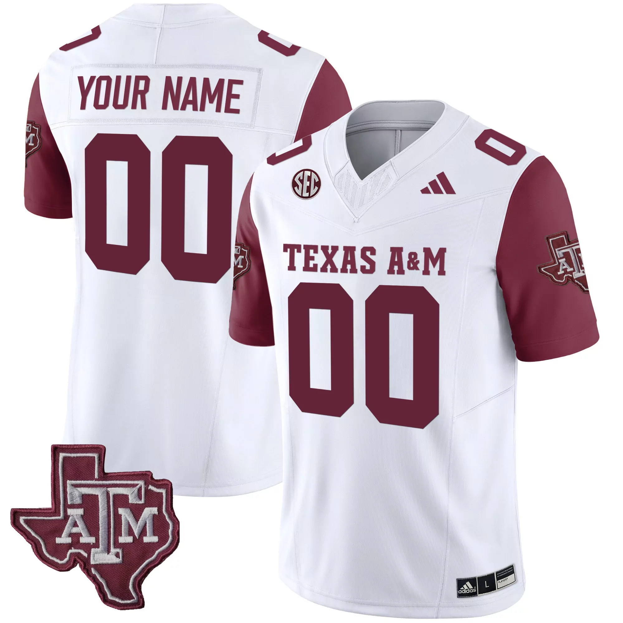 maroon sleeves men texas am aggies vapor limited custom jersey all stitched