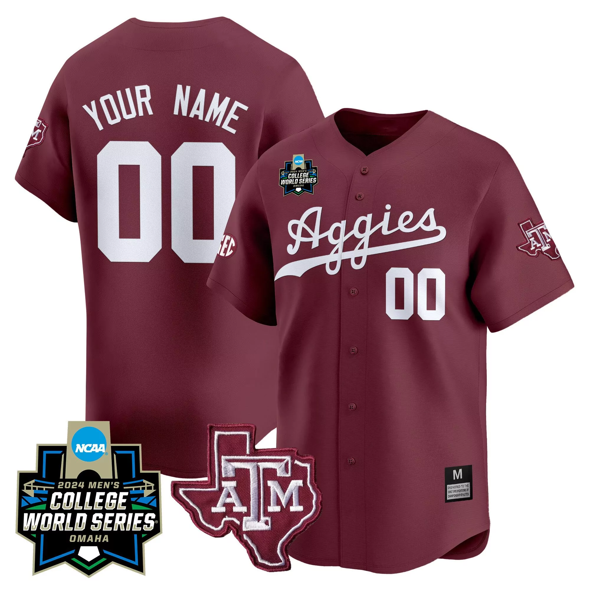 maroon sleeves men texas am aggies vapor limited custom jersey all stitched