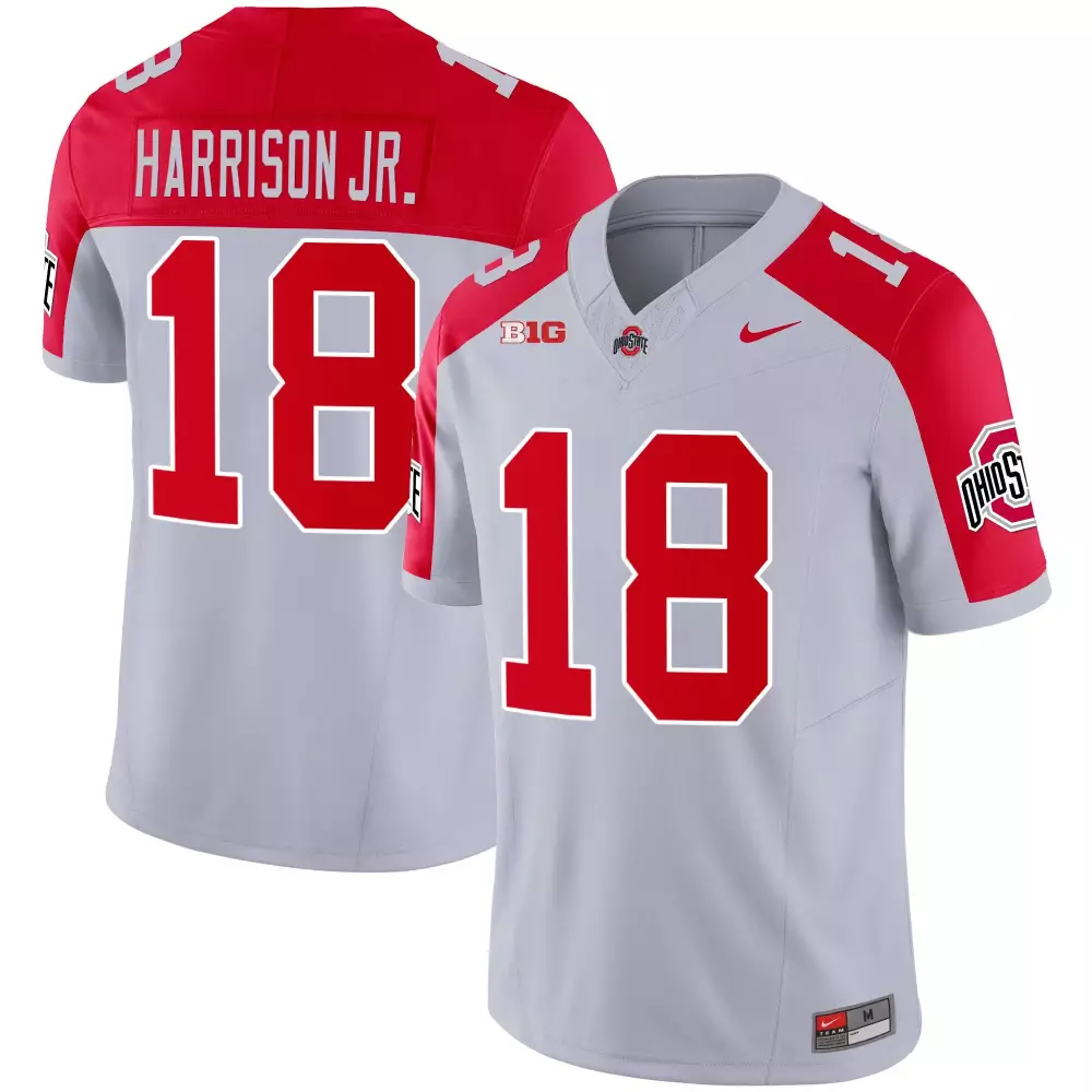 marvin harrison jr alternate mens ohio state buckeyes 2023 vapor limited gold jersey ohio patch all stitched