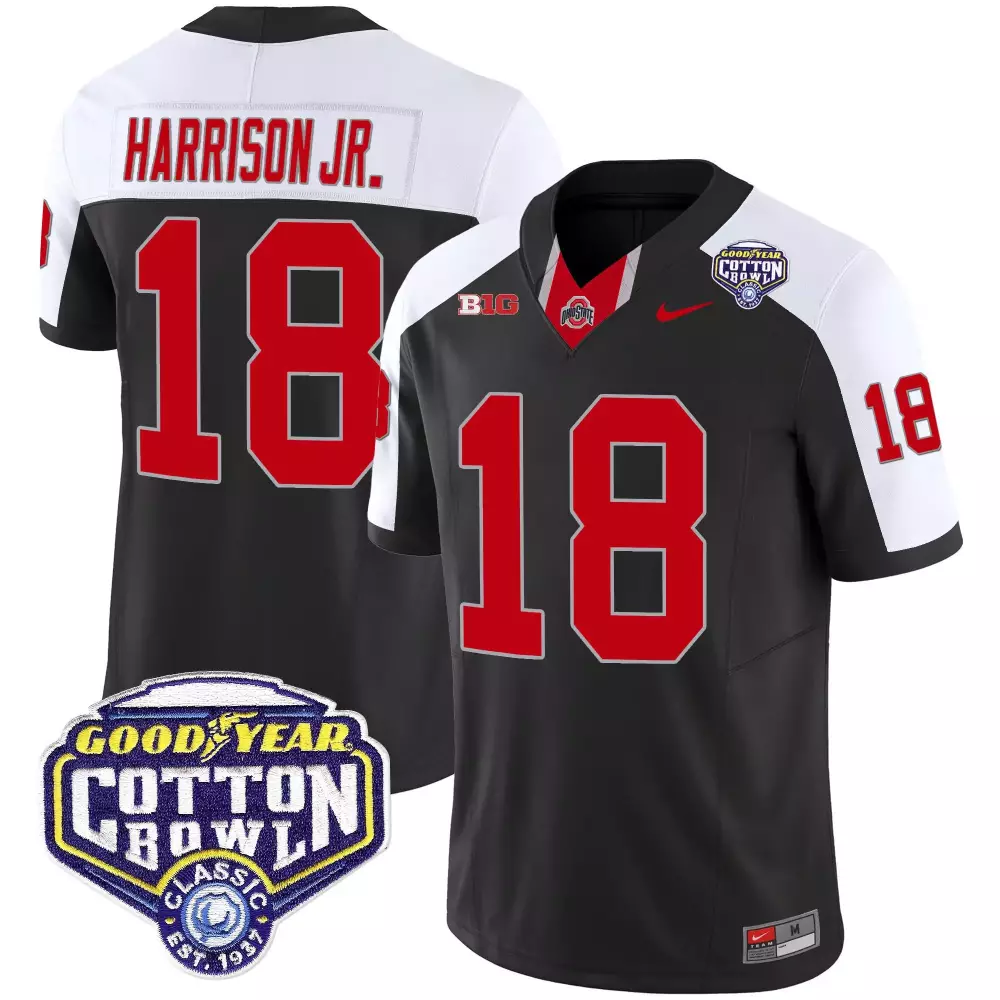 marvin harrison jr black alternate mens ohio state buckeyes 2024 vapor limited jersey ohio patch all stitched