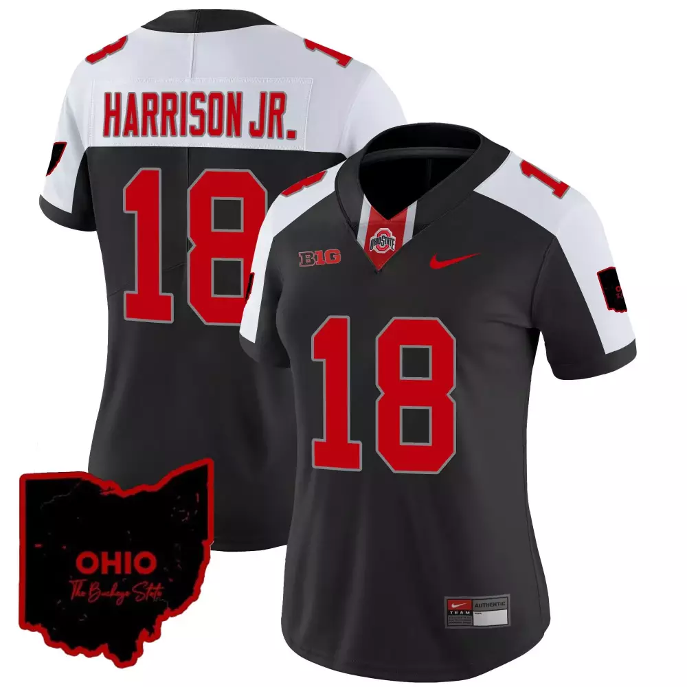 marvin harrison jr black alternate mens ohio state buckeyes 2024 vapor limited jersey ohio patch all stitched