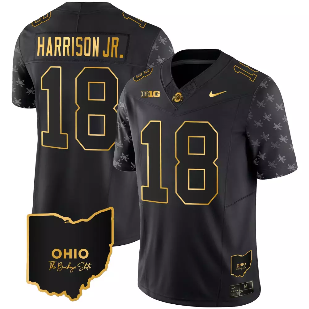marvin harrison jr black alternate mens ohio state buckeyes 2024 vapor limited jersey ohio patch all stitched