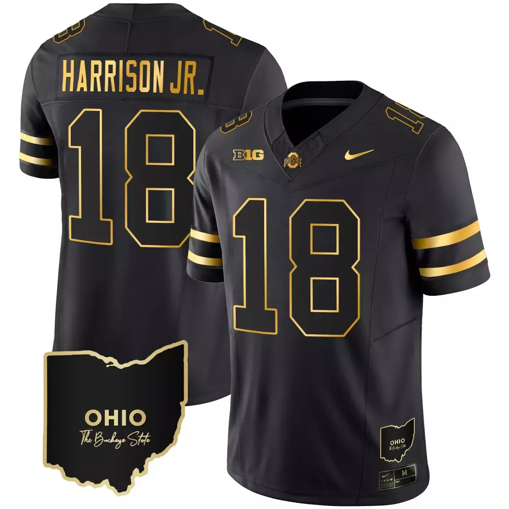 marvin harrison jr black alternate mens ohio state buckeyes 2024 vapor limited jersey ohio patch all stitched