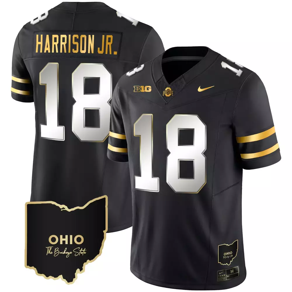 marvin harrison jr black limited mens ohio state buckeyes 2023 gray alternate jersey stitched