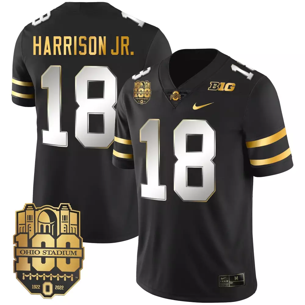 marvin harrison jr black limited mens ohio state buckeyes 2023 gray alternate jersey stitched