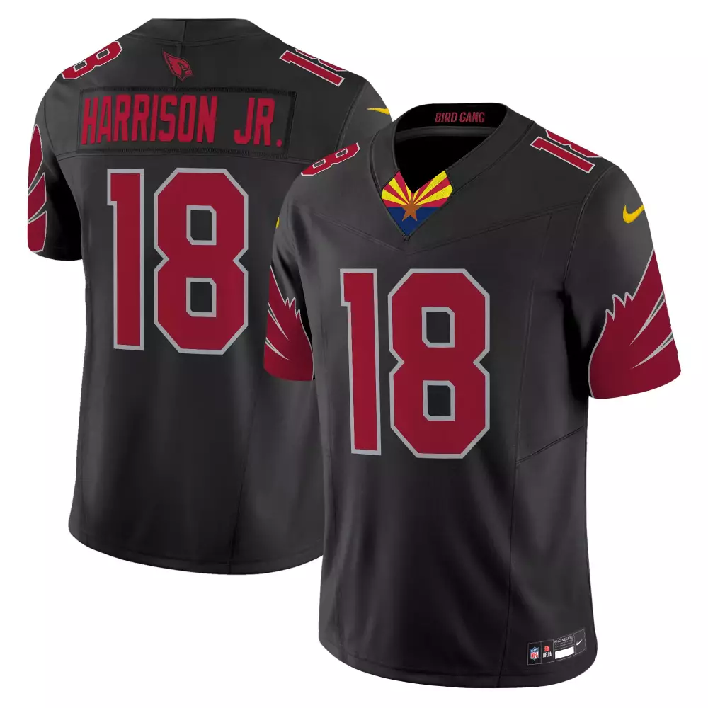 marvin harrison jr black mens arizona cardinals 2024 special vapor limited jersey all stitched