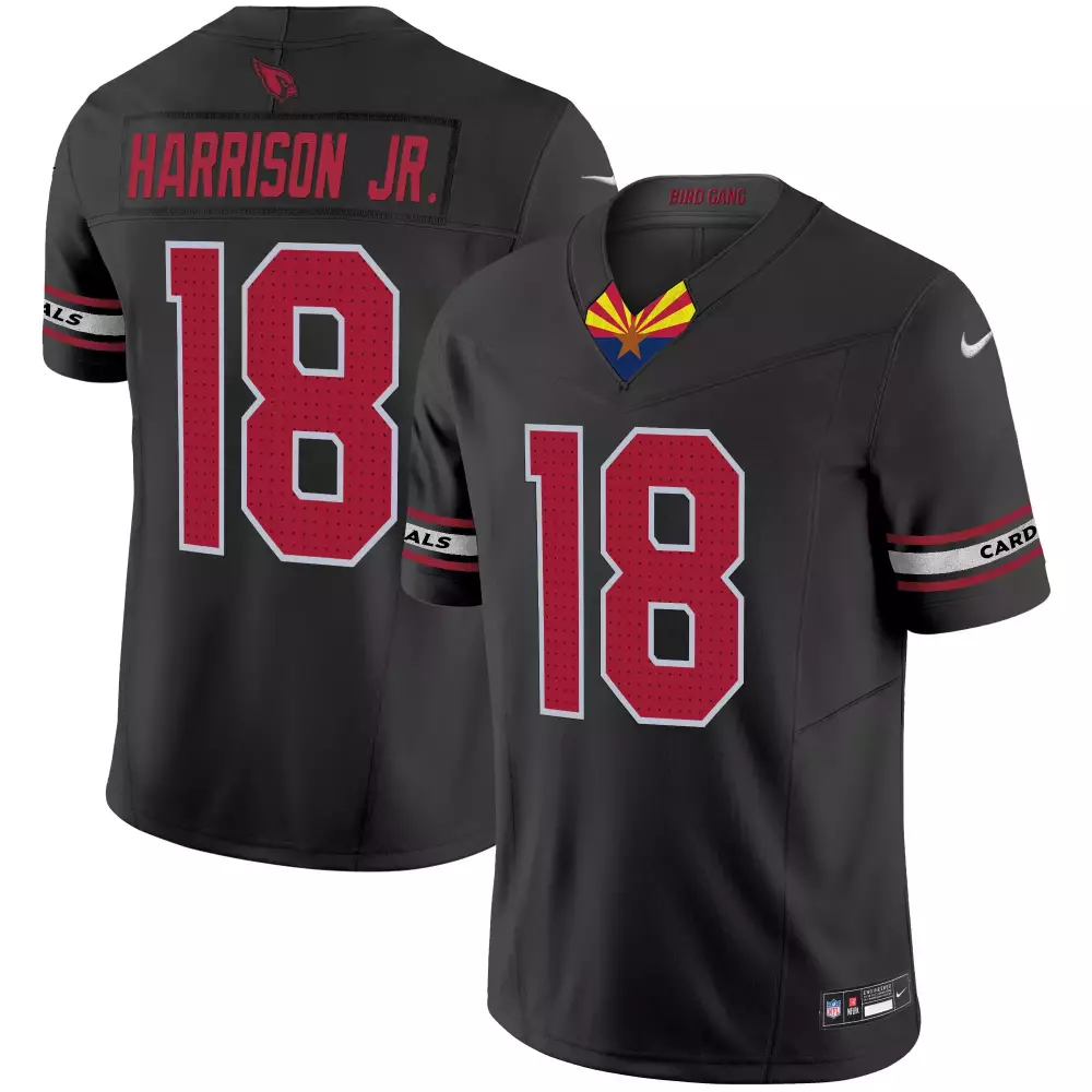 marvin harrison jr black mens arizona cardinals 2024 special vapor limited jersey all stitched