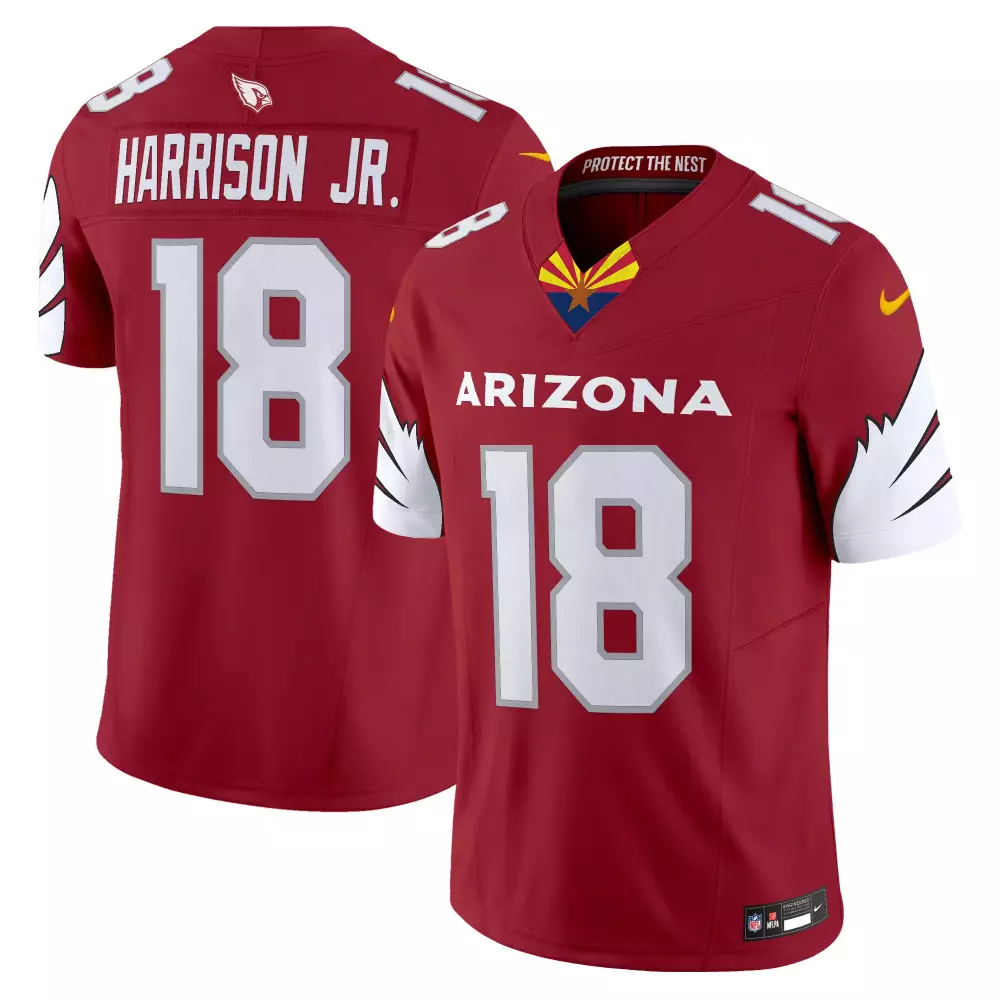 marvin harrison jr red mens arizona cardinals 2024 special vapor limited jersey all stitched
