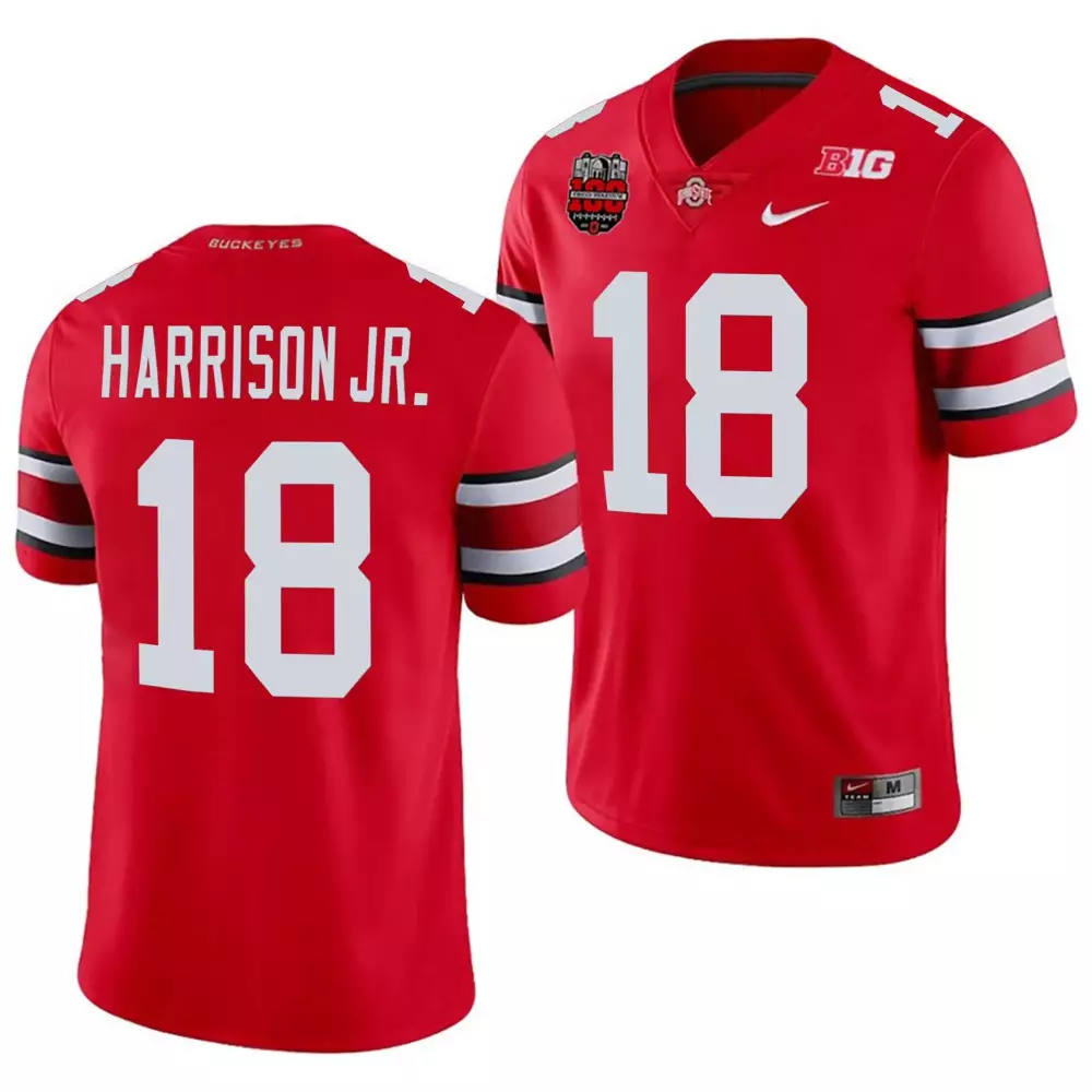 marvin harrison jr scarlet mens ohio state buckeyes player jersey all stitched
