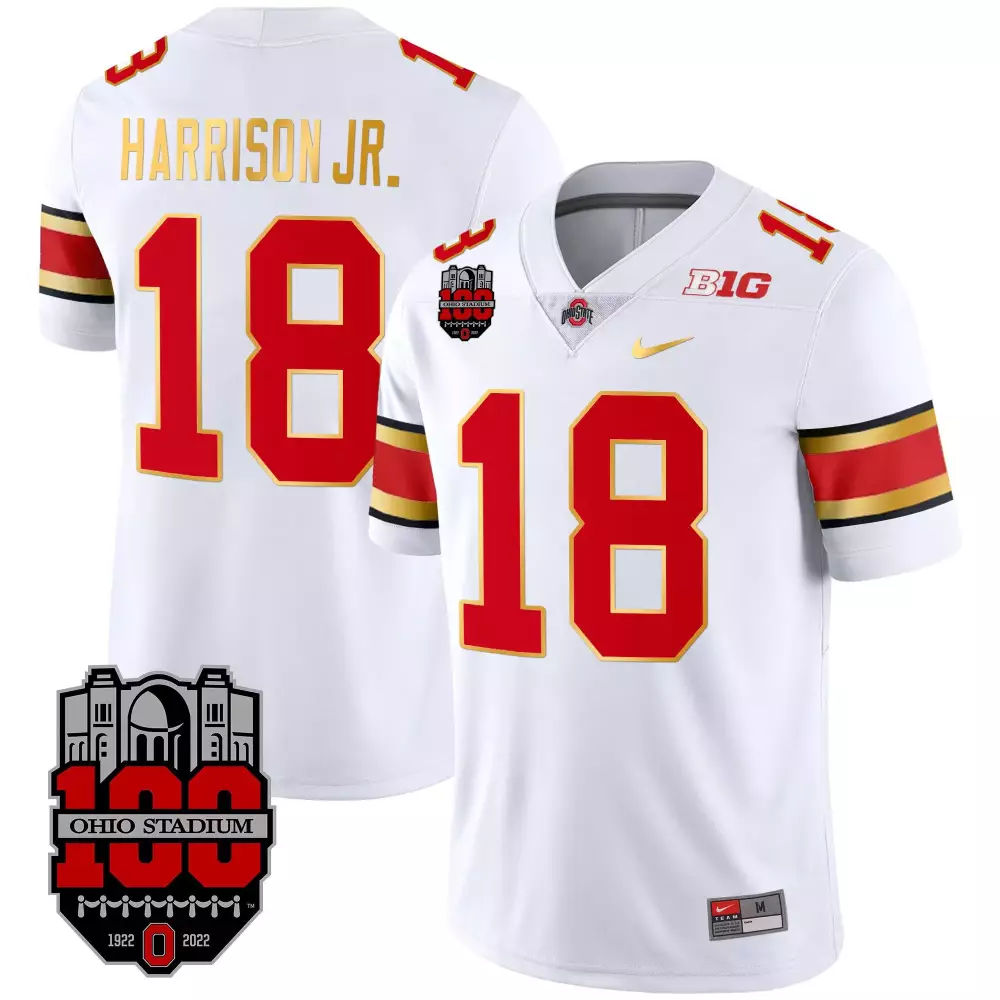 marvin harrison jr white mens ohio state buckeyes 2024 vapor limited jersey ohio patch all stitched