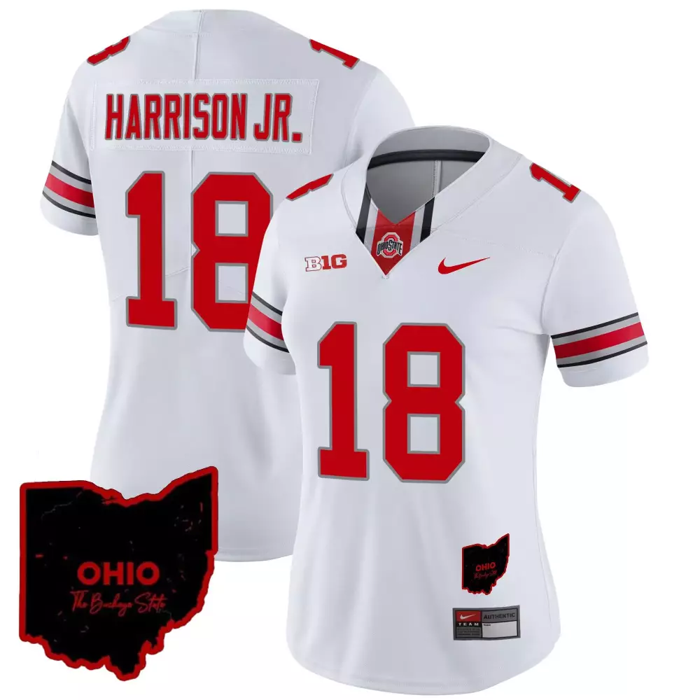marvin harrison jr white mens ohio state buckeyes special vapor limited jersey all stitched