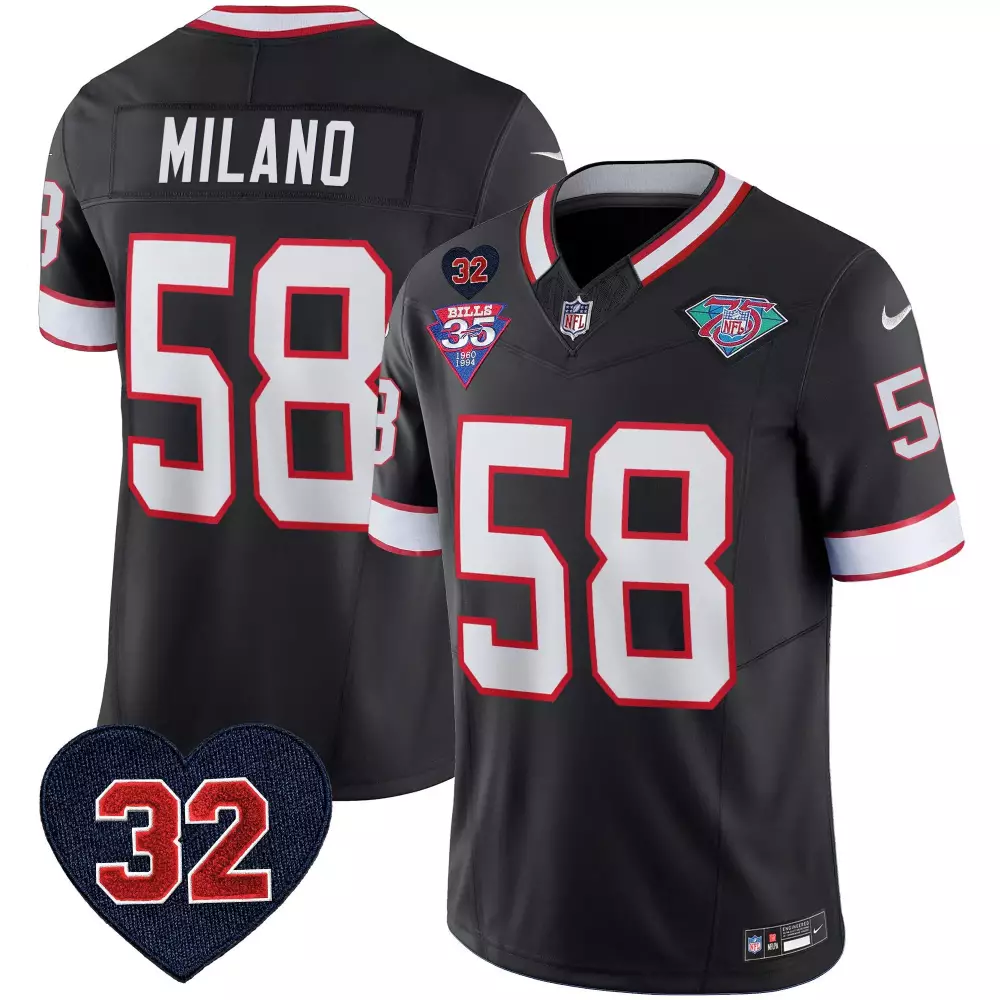 matt milano black limited mens buffalo bills oj simpson patch gold vapor limited jersey all stitched