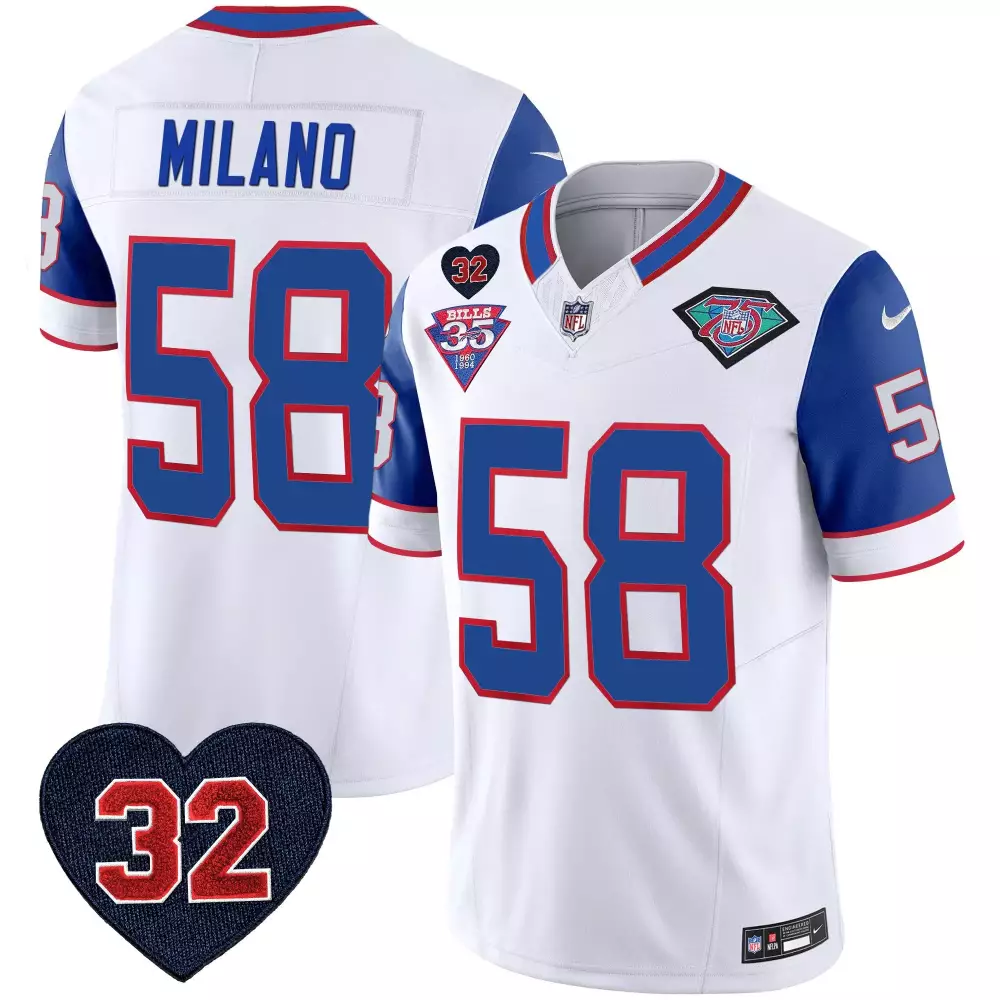 matt milano royal sleeves mens buffalo bills 1994 throwback oj simpson patch vapor limited jersey all stitched