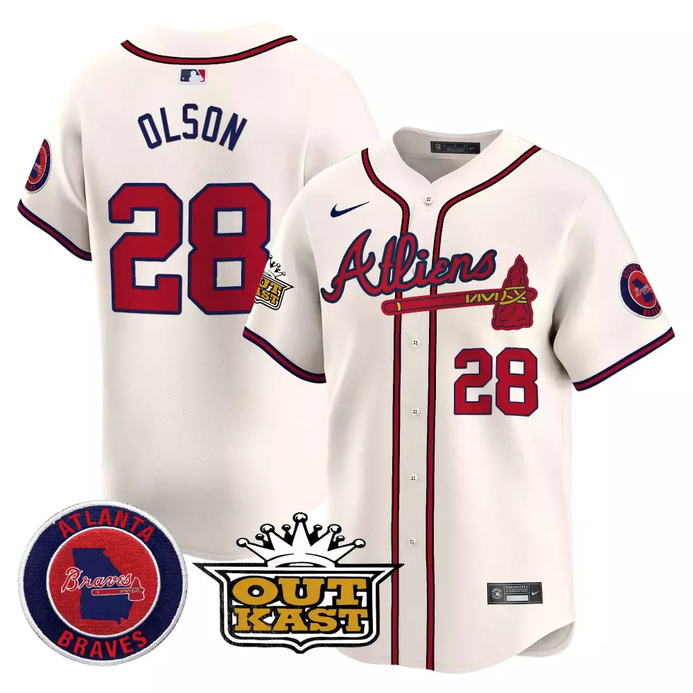 matt olson cream mens atlanta braves atliens peach vapor premier limited jersey all stitched