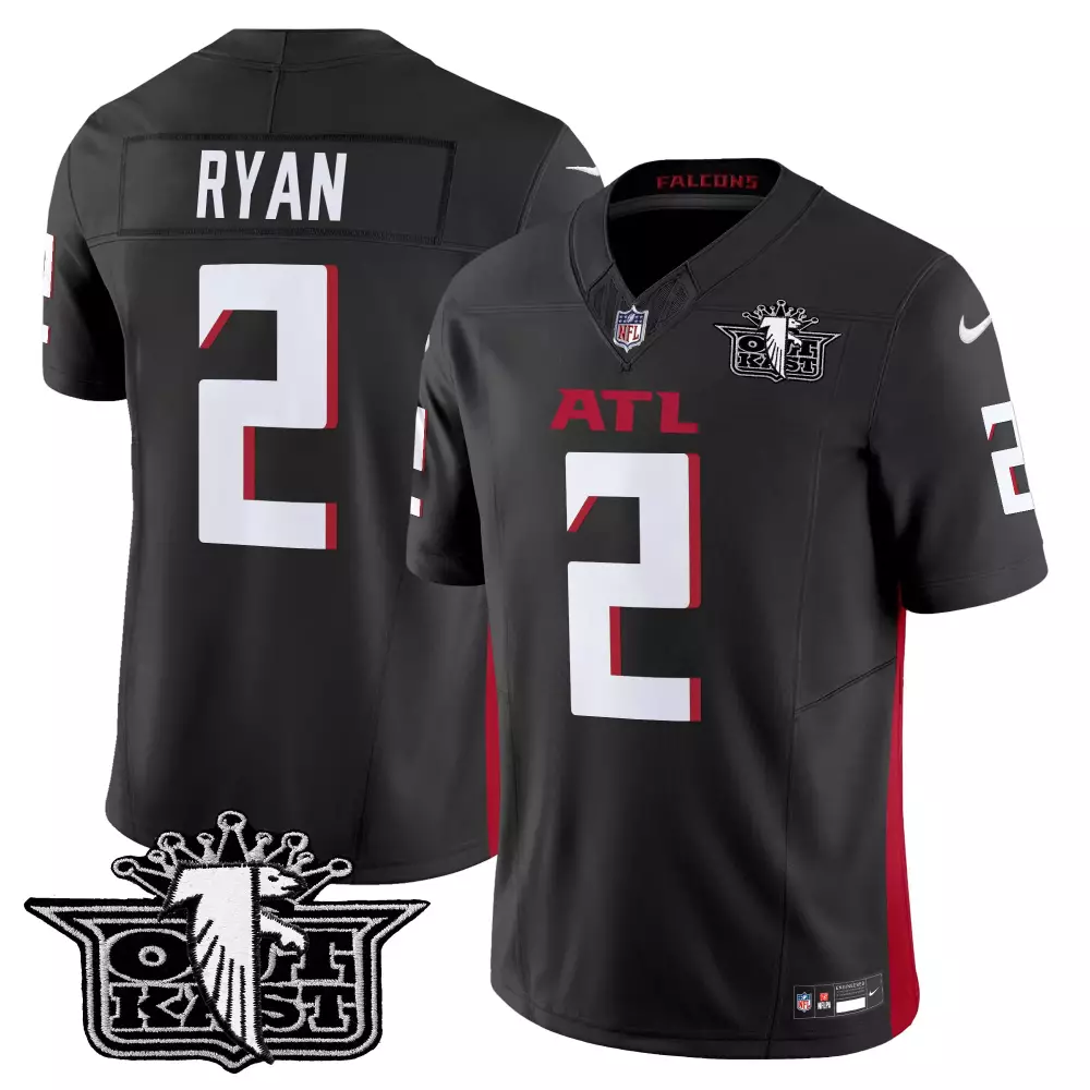 matt ryan black mens outkast x atlanta falcons 2024 vapor limited jersey v2 all stitched
