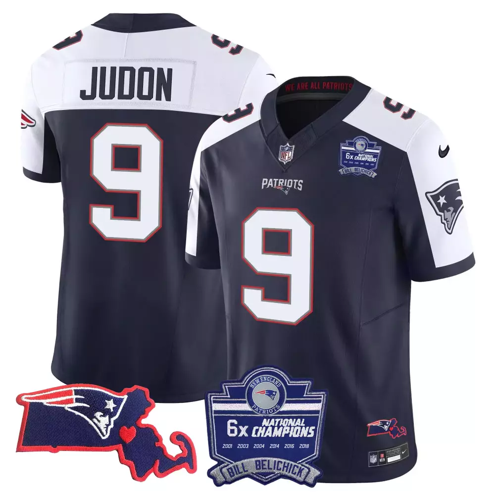 matthew judon alternate womens new england patriots bill belichick 6x champions patch vapor jersey all stitched