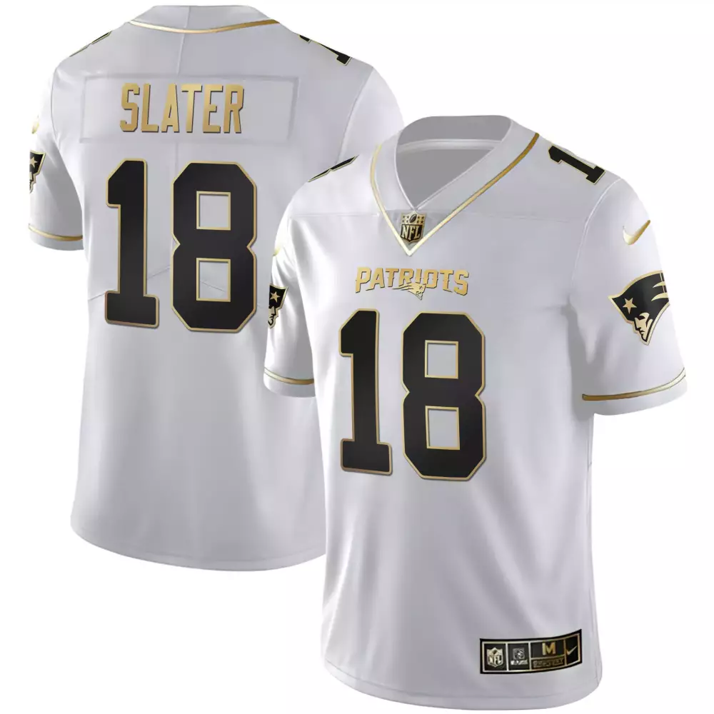 matthew slater black gold mens new england patriots white gold black gold jersey all stitched