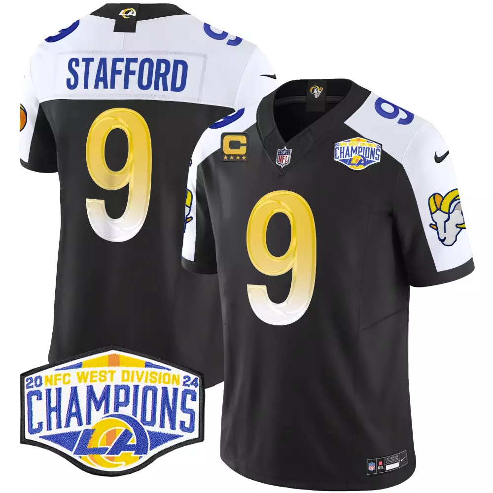 matthew stafford alternate womens los angeles rams 2024 gold vapor limited jersey all stitched