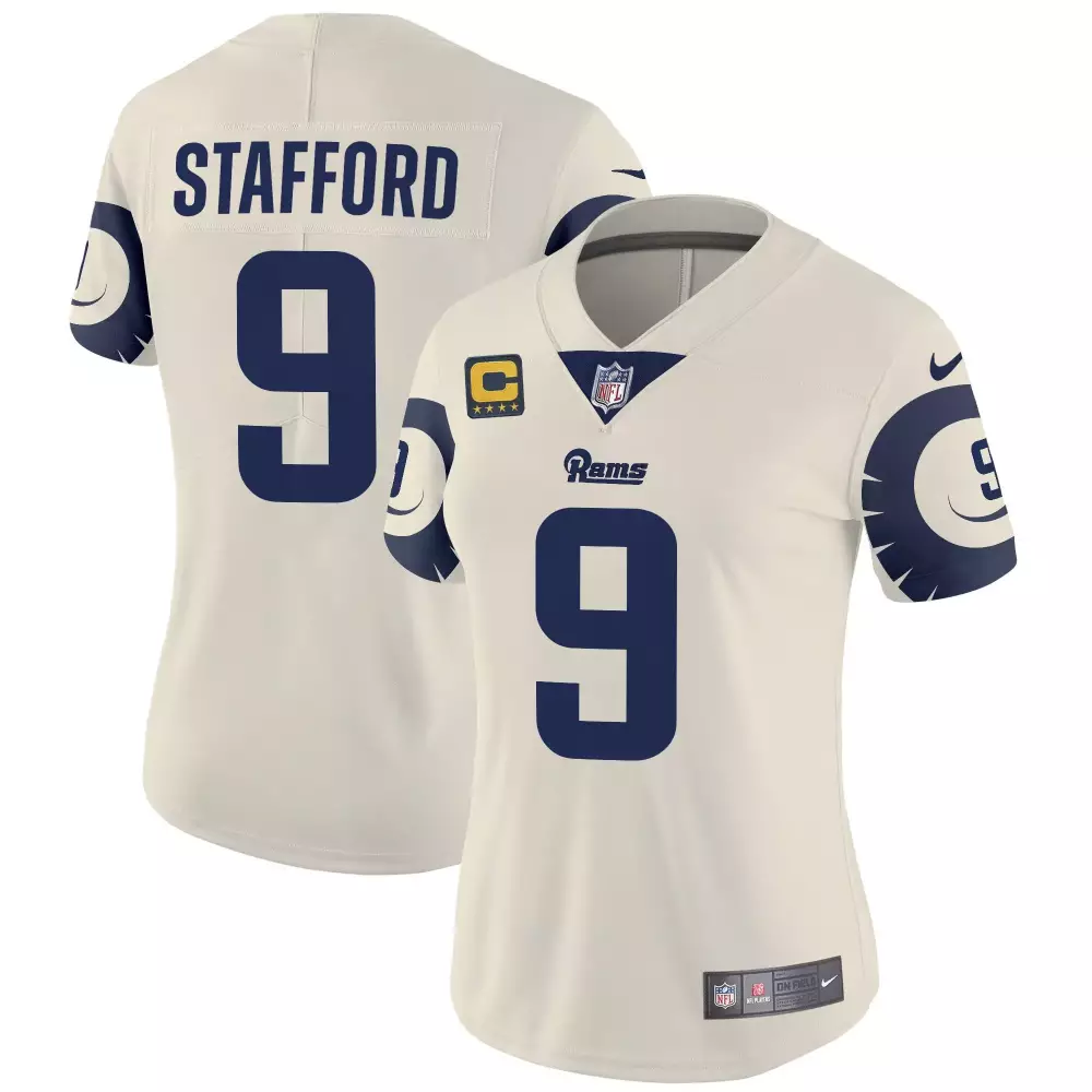 matthew stafford bone womens los angeles rams special vapor limited jersey all stitched