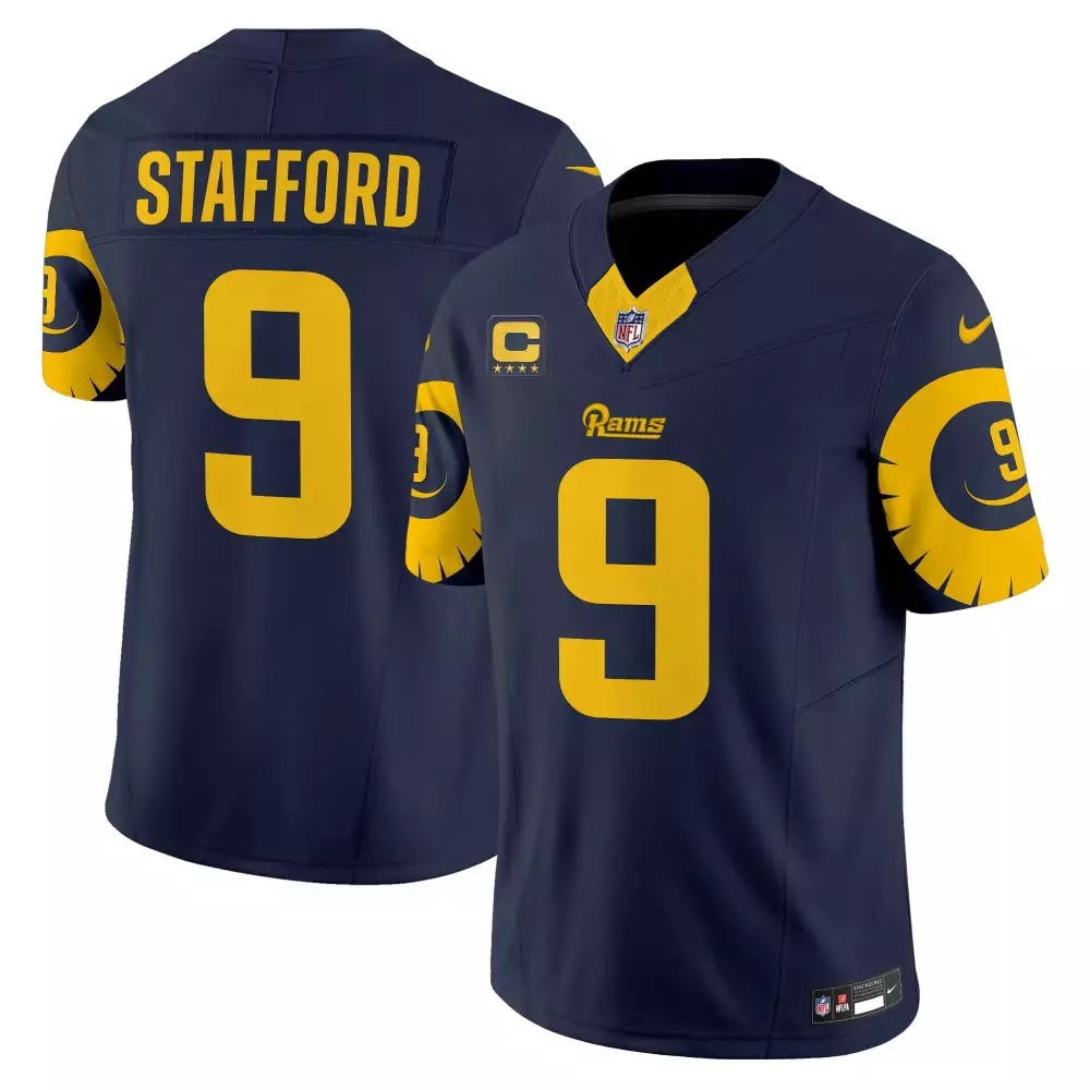 matthew stafford men los angeles rams 2024 salute to service vapor limited jersey arctic camo all stitched