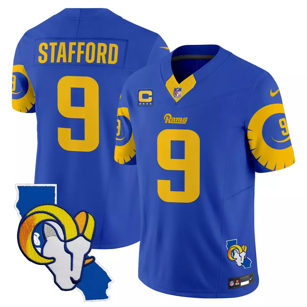 matthew stafford royal mens los angeles rams special vapor limited jersey all stitched