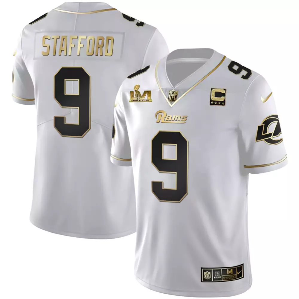 matthew stafford royal womens los angeles rams california patch vapor limited jersey all stitched